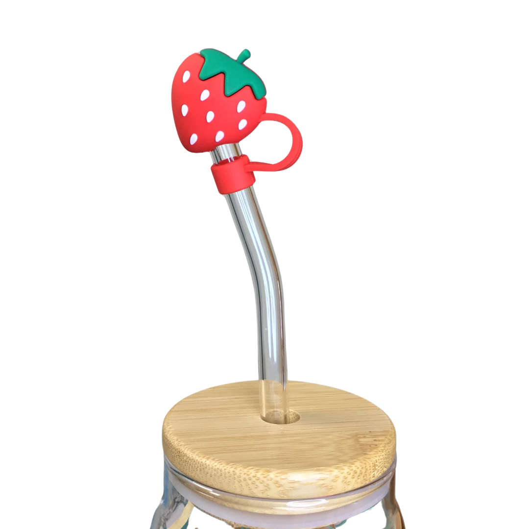 Strawberry Smiles Glass Cup