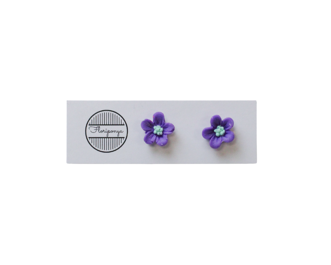 Flower Clay Stud Earrings