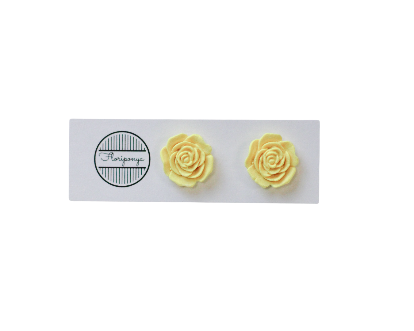 Flower Clay Stud Earrings