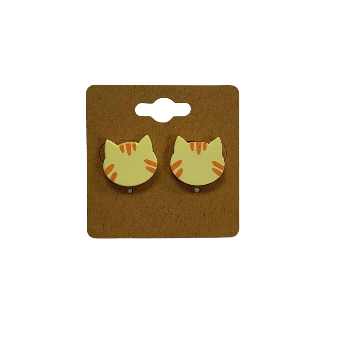 Cat Stud Earrings