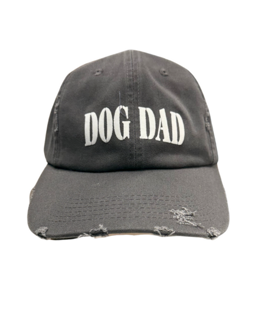 Dog Dad Distressed Cap - Nickel