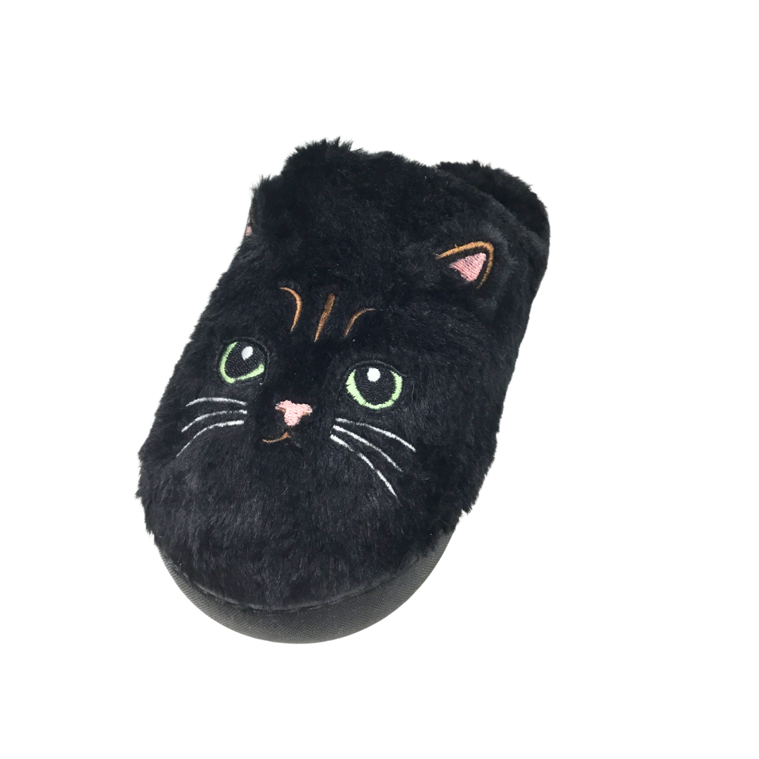 Black Cat House Slippers