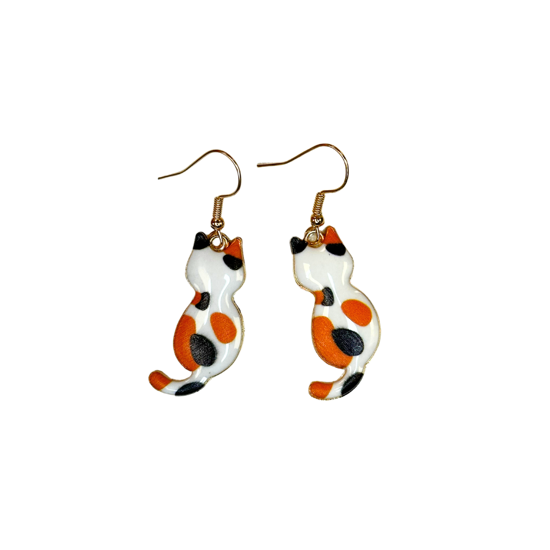 Cat Dangle  Earrings