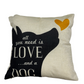 "All you need is love and a dog" Throw Pillow