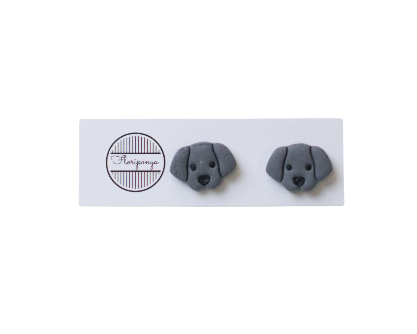 Dog Clay Stud Earrings