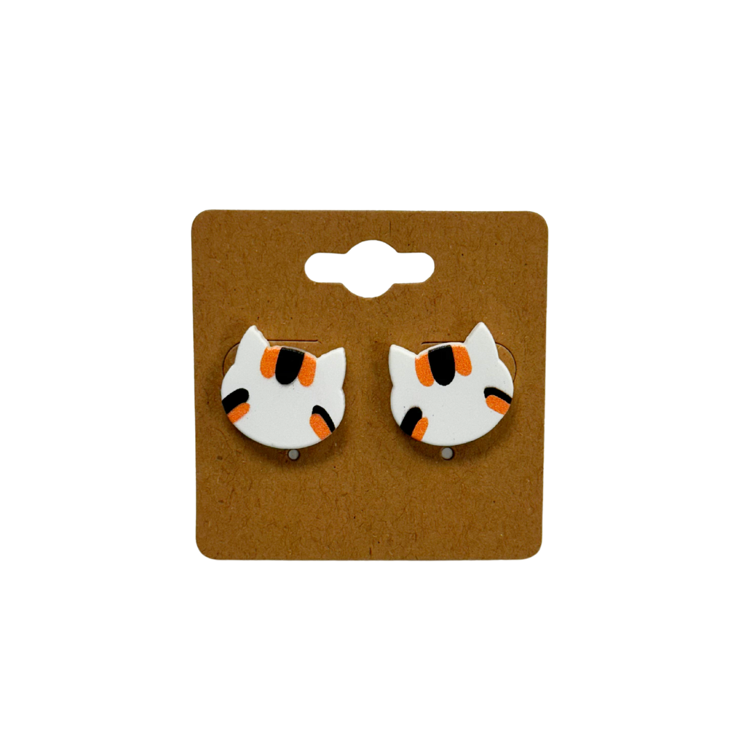 Cat Stud Earrings