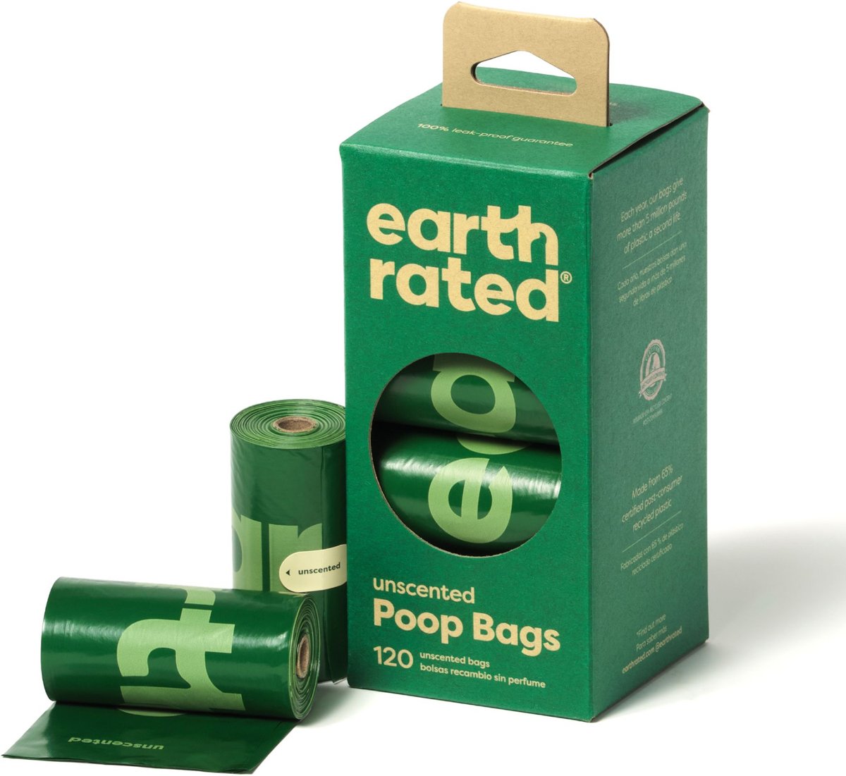 Unscented Dog Poop Bags 120pc