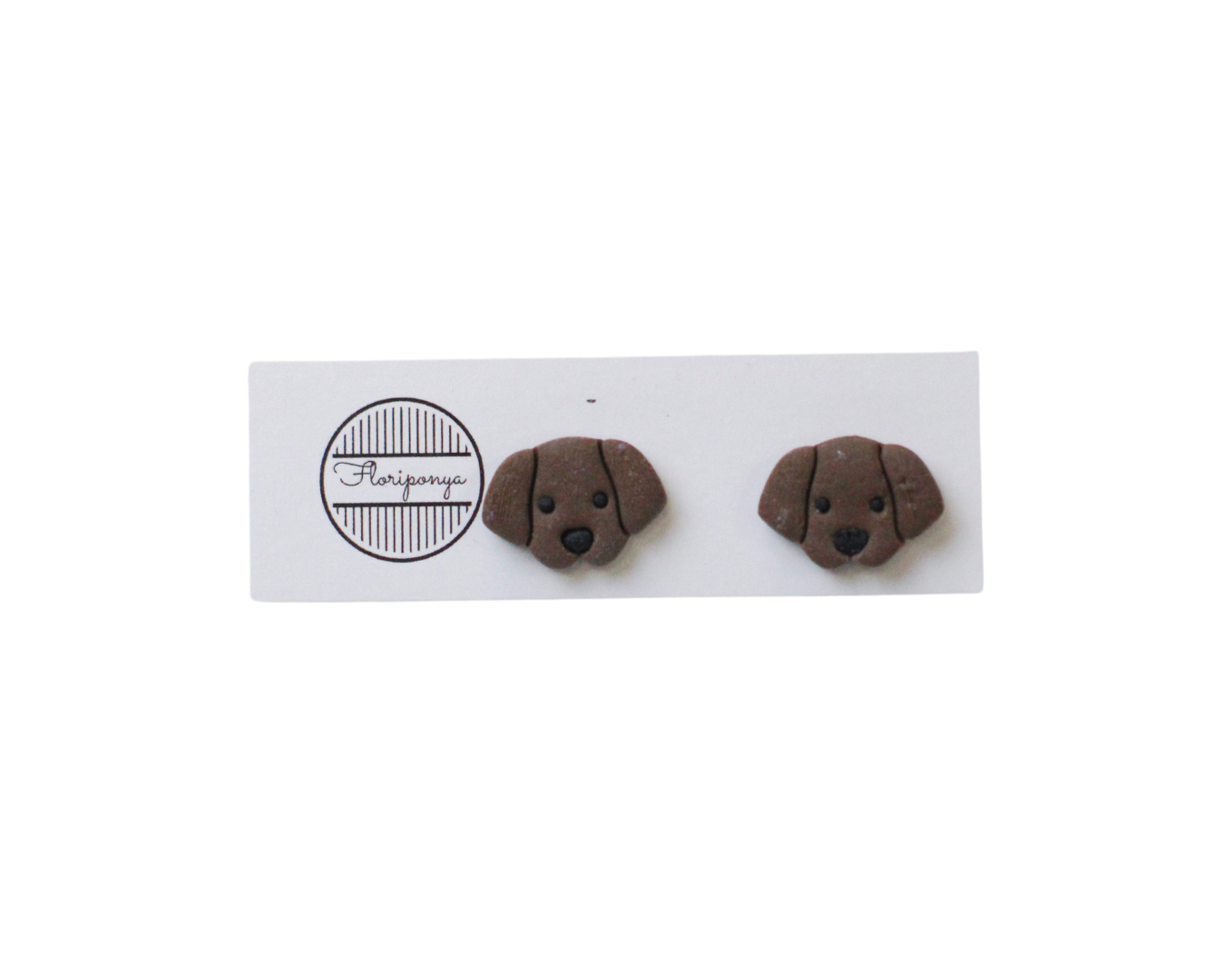 Dog Clay Stud Earrings