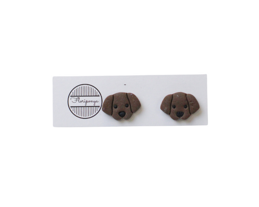 Dog Clay Stud Earrings
