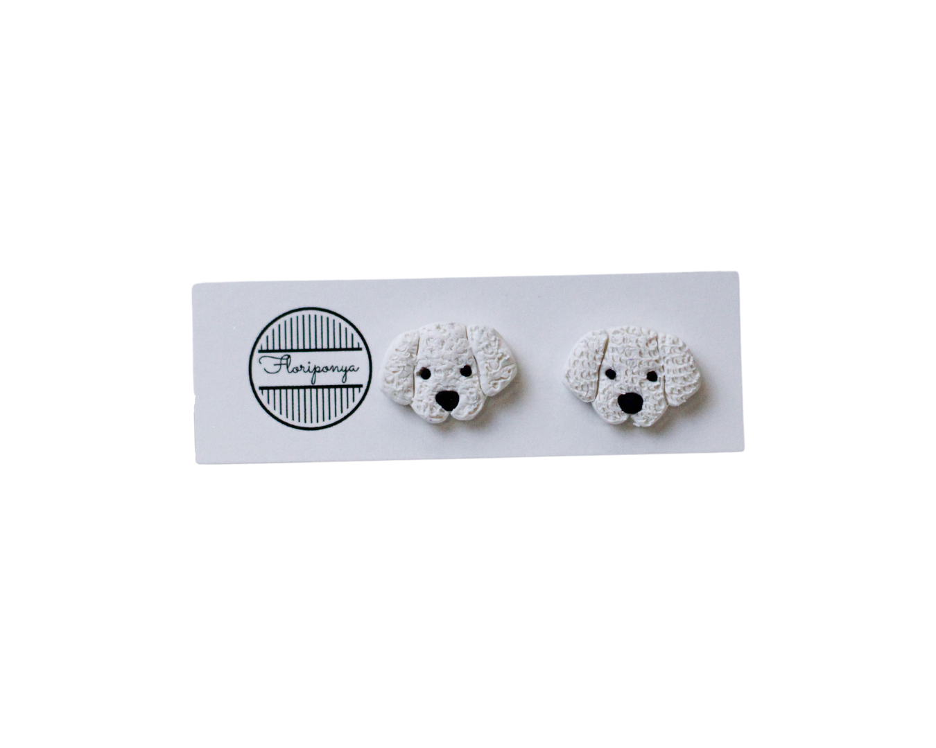 Dog Clay Stud Earrings