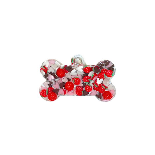 Chocolate Covered Strawberry Dog Tag