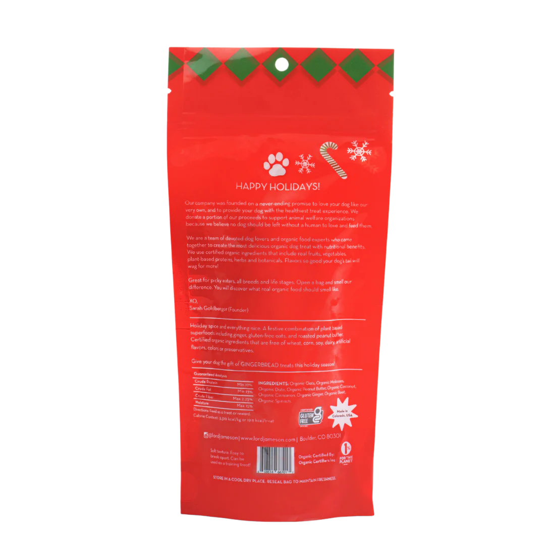 Gingerbread Organic Dog Treats