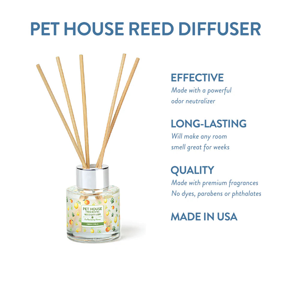 Pet House Fresh Citrus Reed Diffuser
