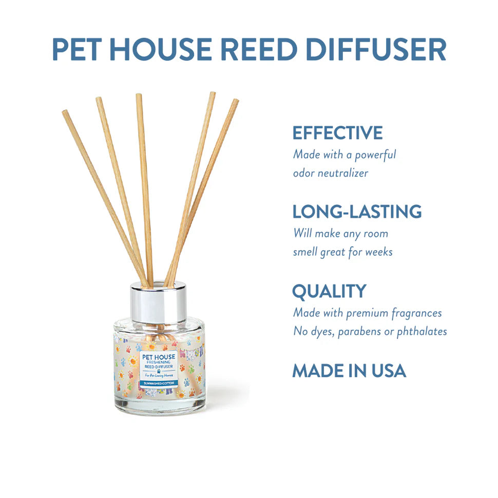 Pet House Sunwashed Cotton Reed Diffuser