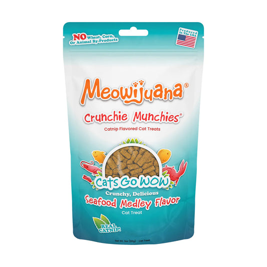 Meowjuana Crunchie Munchie Seafood Medley Cat Treat