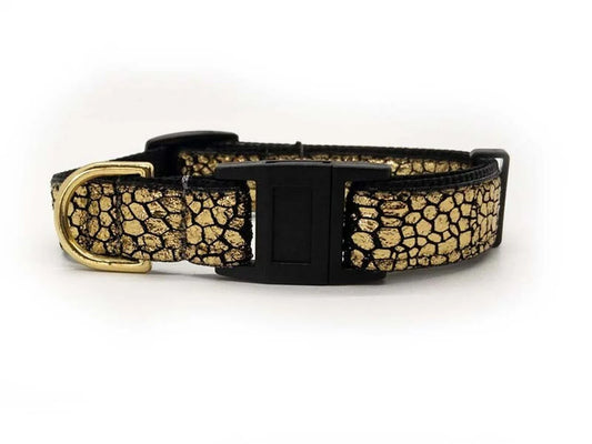 Gold Metallic Breakaway Cat Collar