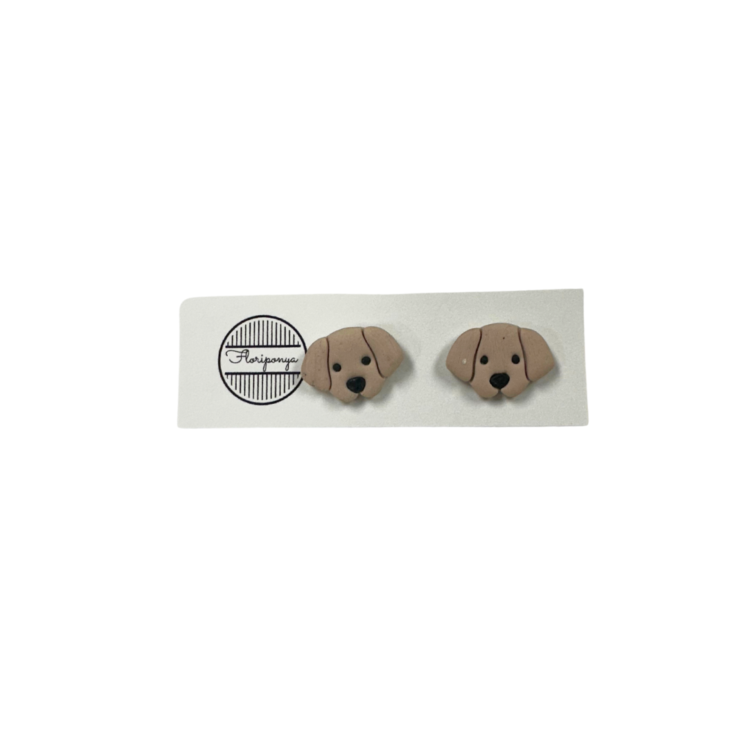 Dog Clay Stud Earrings