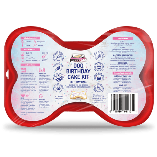 Dog Cake Kit: Birthday Cake Mix