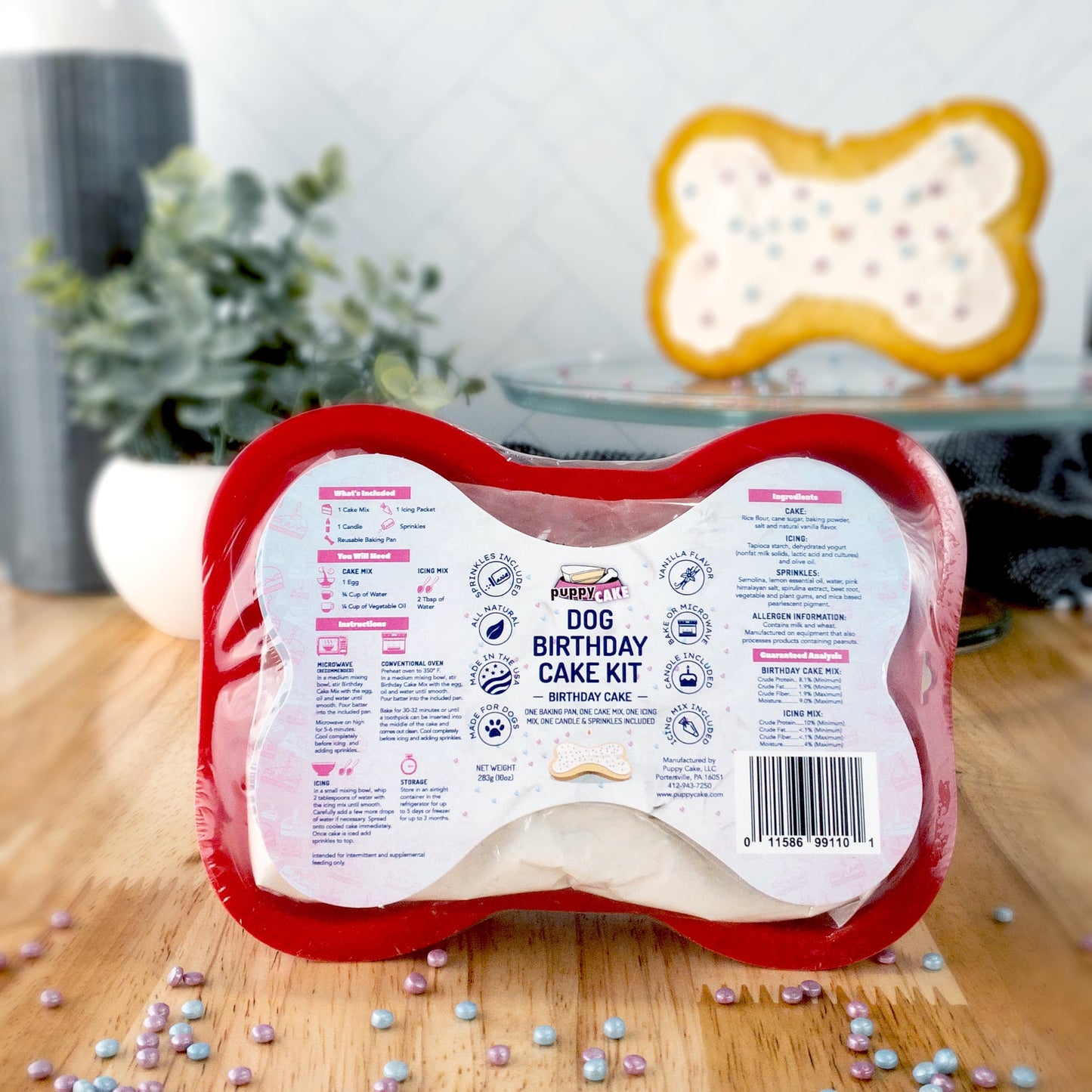 Dog Cake Kit: Birthday Cake Mix