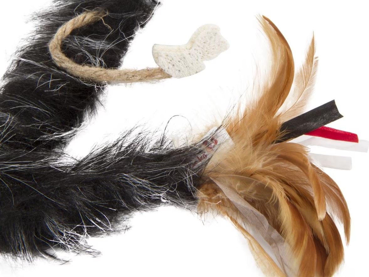 Black/Plume Crazy Wand Cat Toy