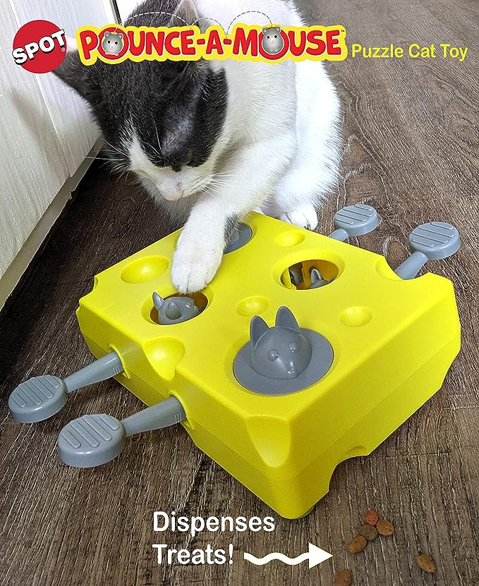 Spot Pounce-A-Mouse Puzzle Cat Toy