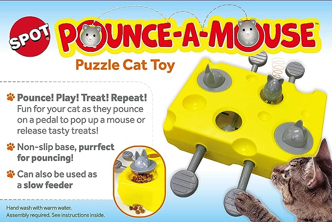 Spot Pounce-A-Mouse Puzzle Cat Toy