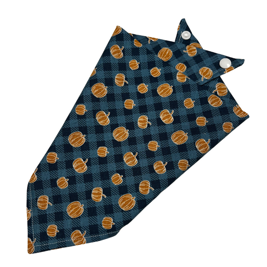 Plaid Pumpkin Bandana