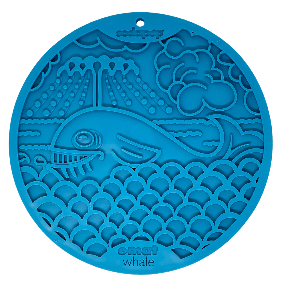 Whale Design Lick Mat w/ Suction Cups