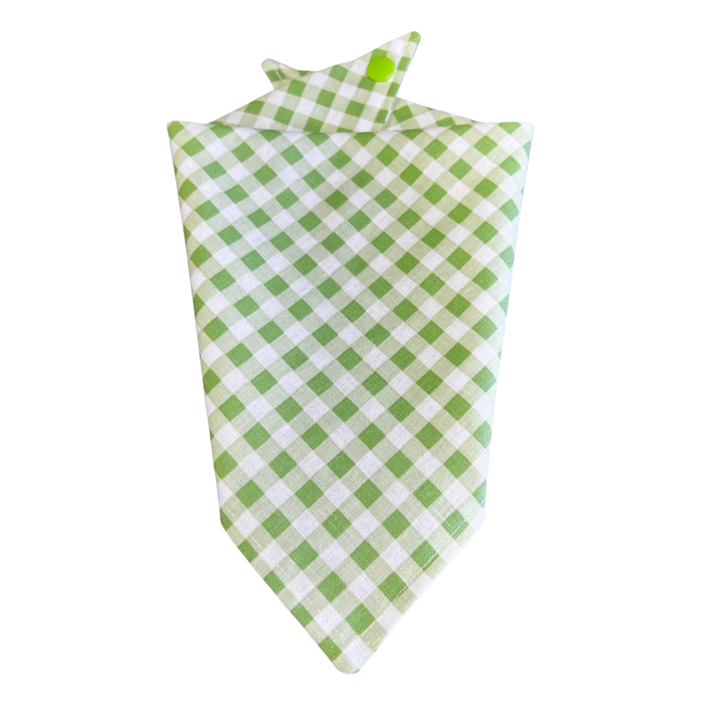 Spring Green Gingham Bandana