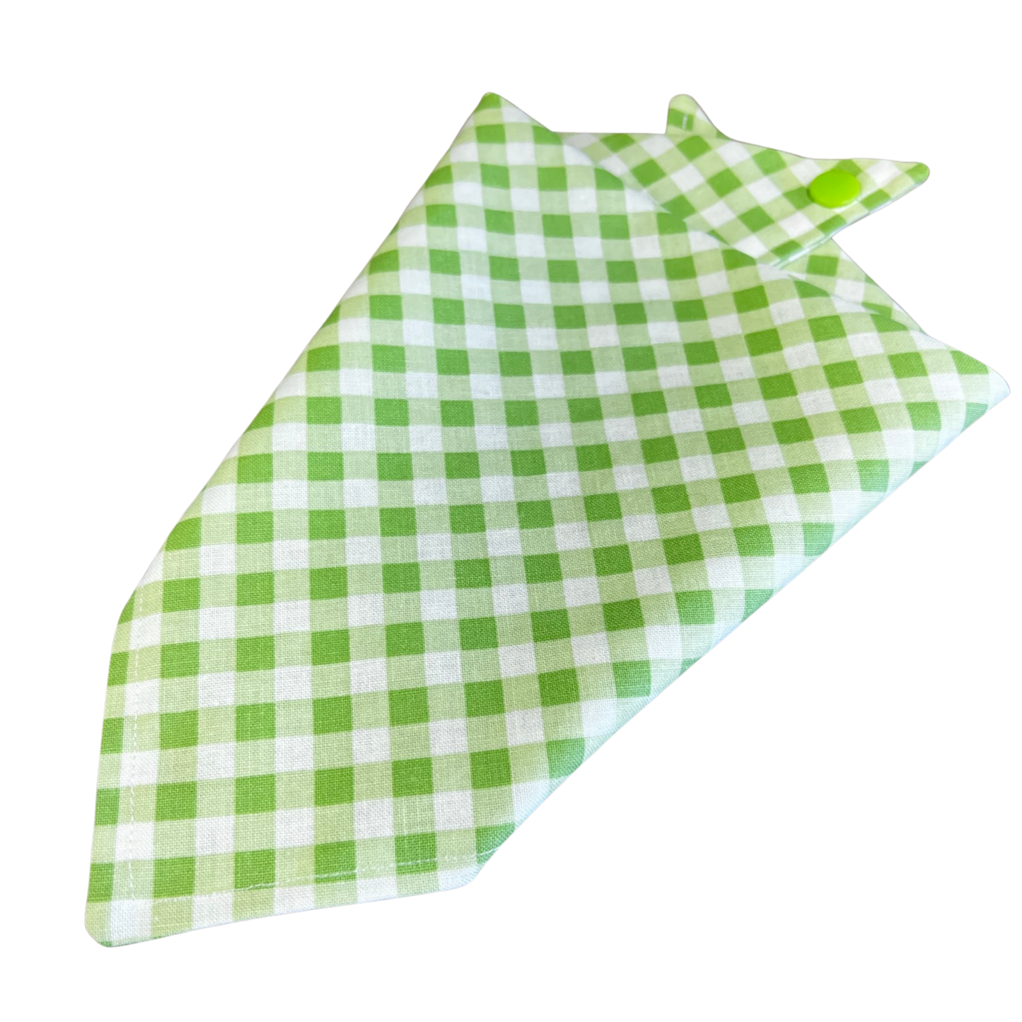 Spring Green Gingham Bandana