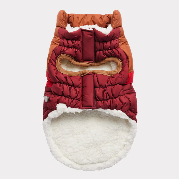 Dark Red Retro Puffer