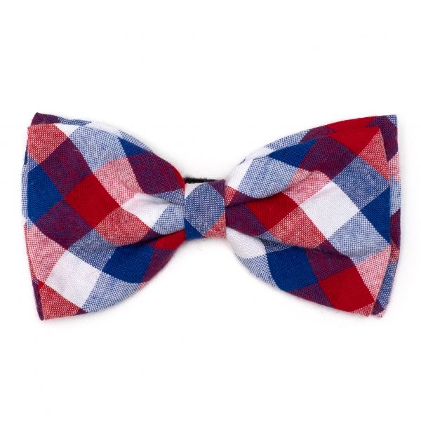 RWB Plaid Bow Tie