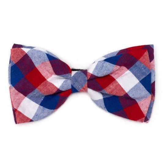 RWB Plaid Bow Tie