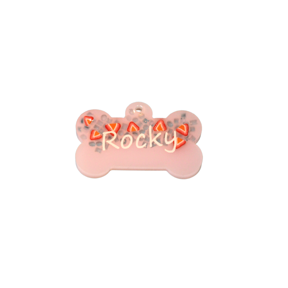 Pinkity Drinkity Dog Tag