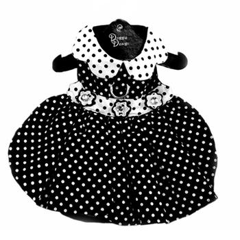 Polka Dot Dog Dress w/ Matching Leash