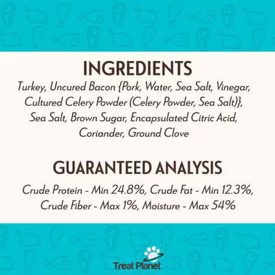 Turkey + Bacon Snack Meat Dog Bars