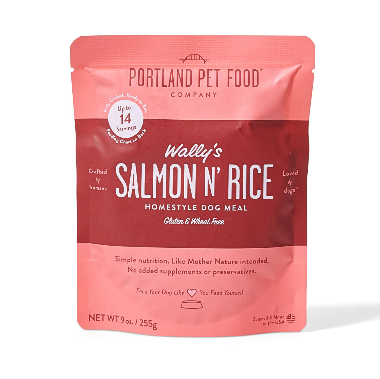 Wally's Salmon N' Rice Meal Pouch