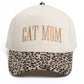 Leopard Brim Cat Mom Cap