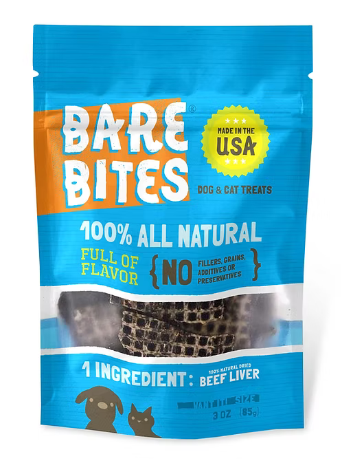 Bare Bites Beef Liver Treats 3oz