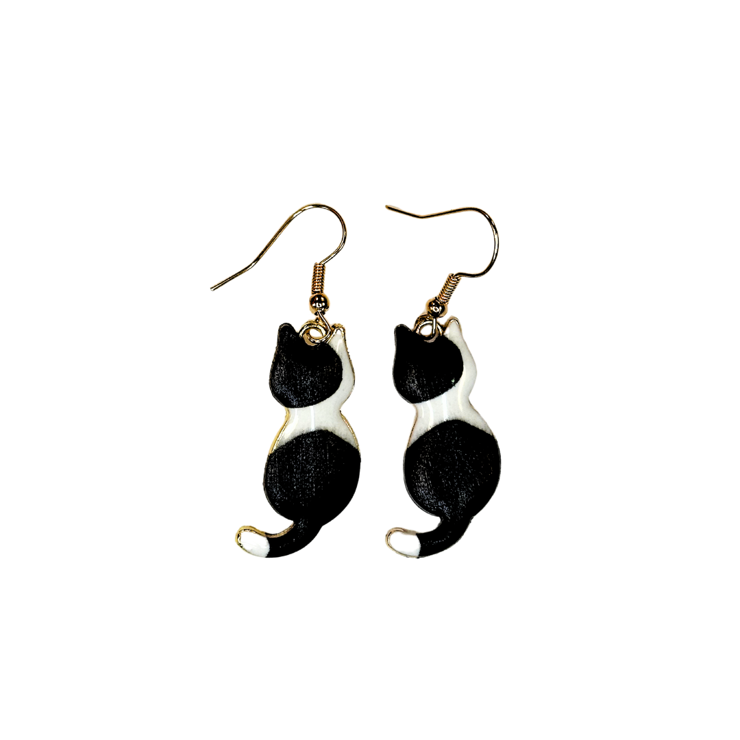 Cat Dangle  Earrings