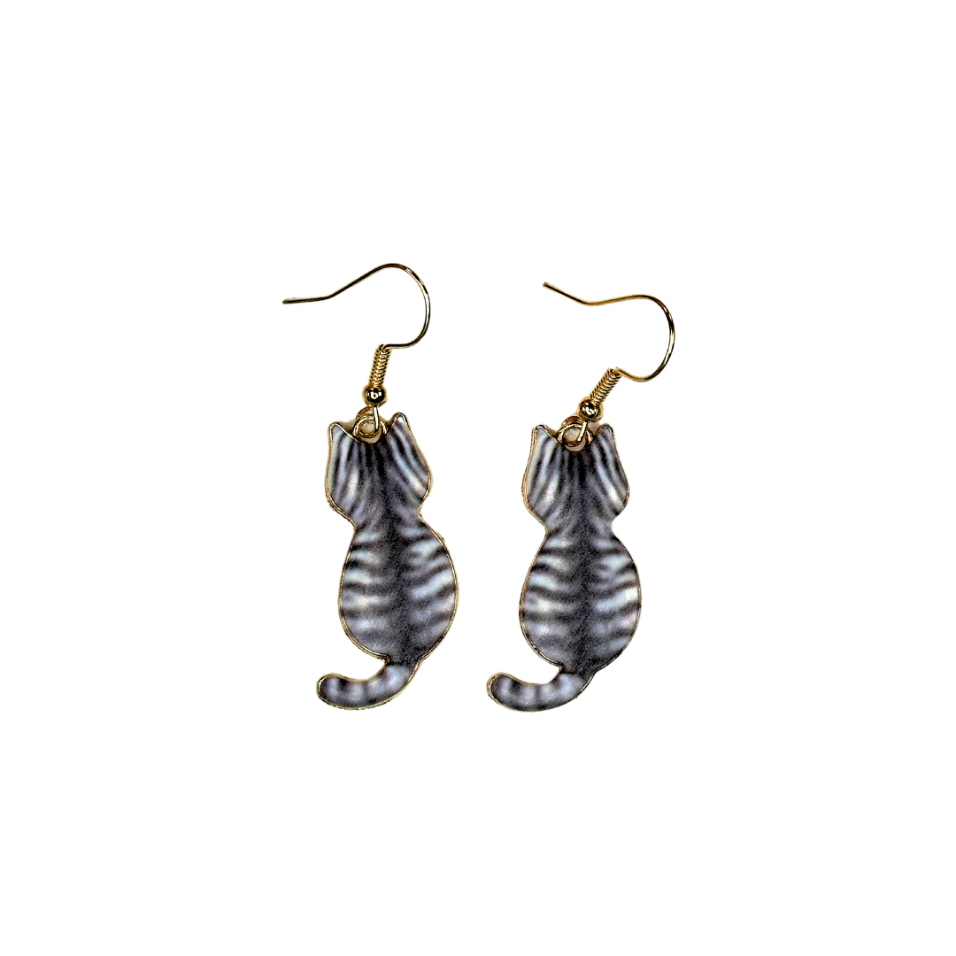 Cat Dangle  Earrings