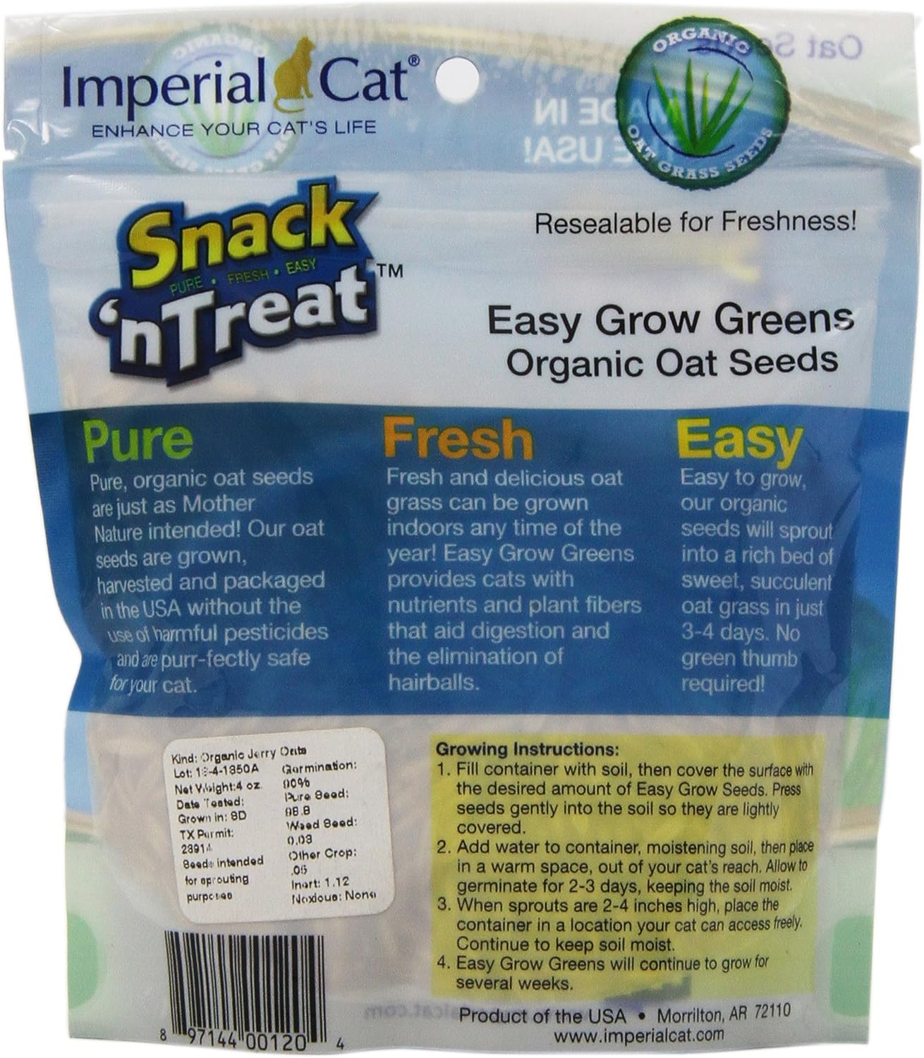 Easy Grow Oat Grass Seeds