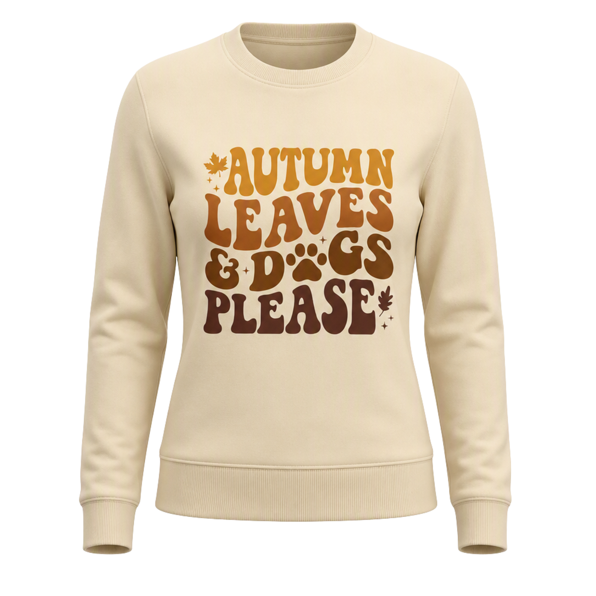 Autumn Leaves & Dogs Please Crewneck