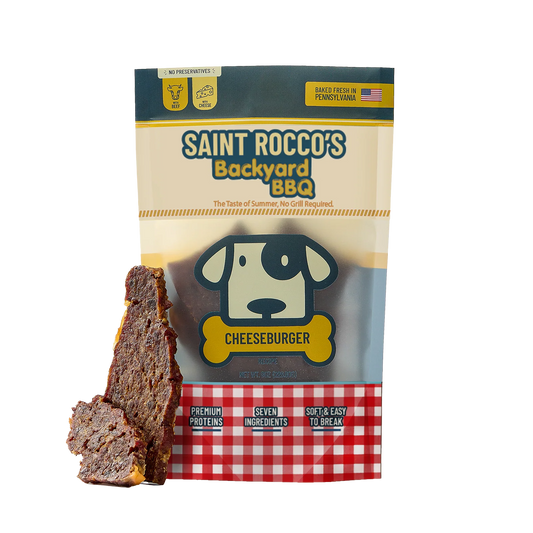 Saint Rocco's Backyard BBQ Cheeseburger Dog Treats