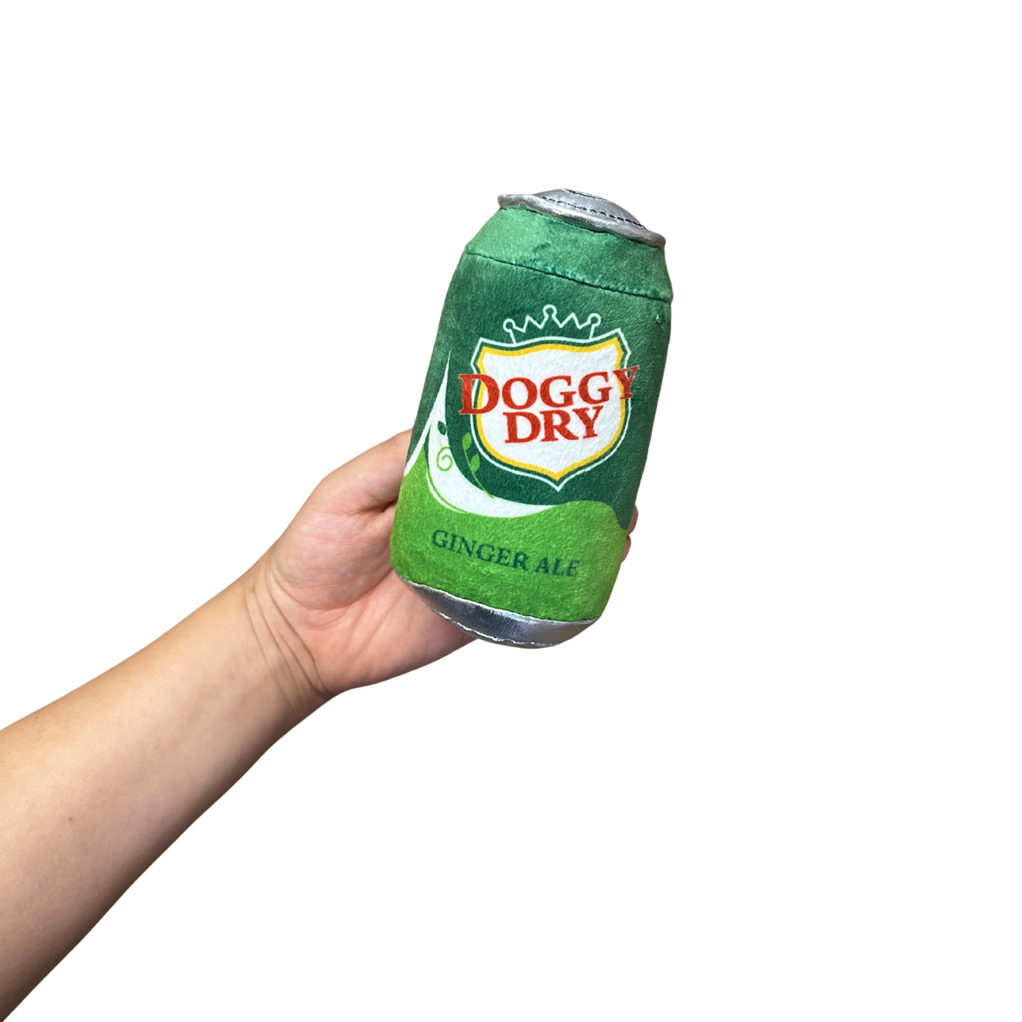 Soda Can Plush Dog Toy