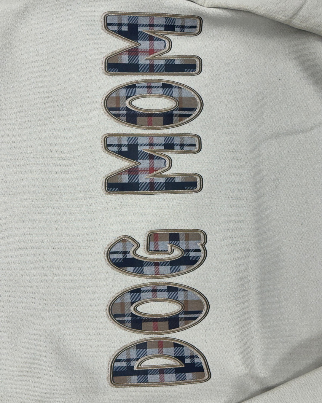 Plaid Dog Mom Crewneck