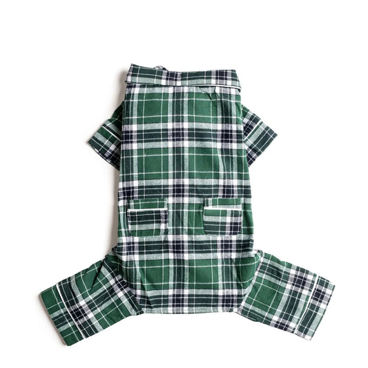 Green Plaid Flannel Pajamas