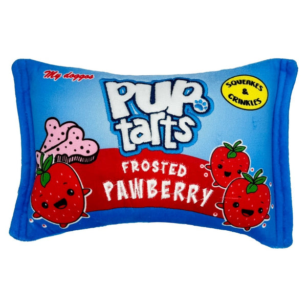 Power Plush Pup-Tarts Frosted Pawberry Dog Toy