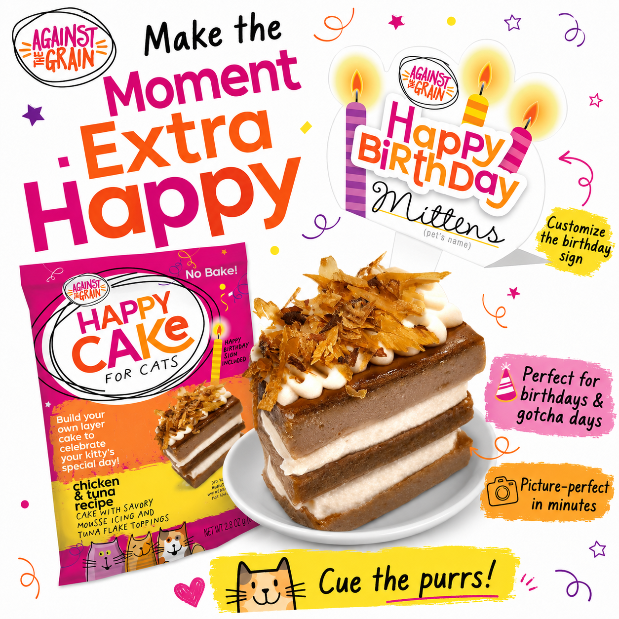 Happy Cakes for Cats