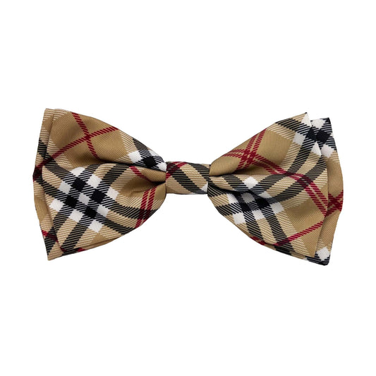 High Street Plaid Bow Tie